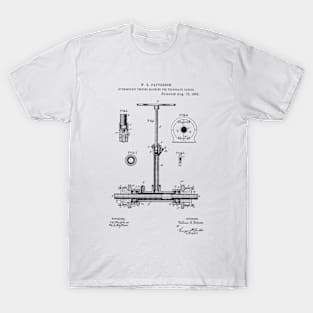 Machine for Telegraph Cables Vintage Patent Hand Drawing T-Shirt
